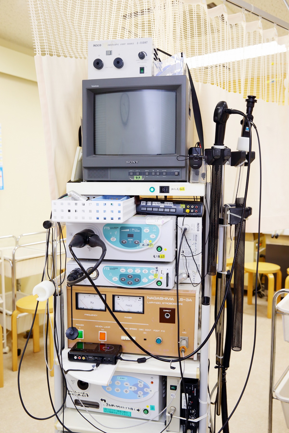 内視鏡（電子スコープ２台、音声ストロボ装置）
